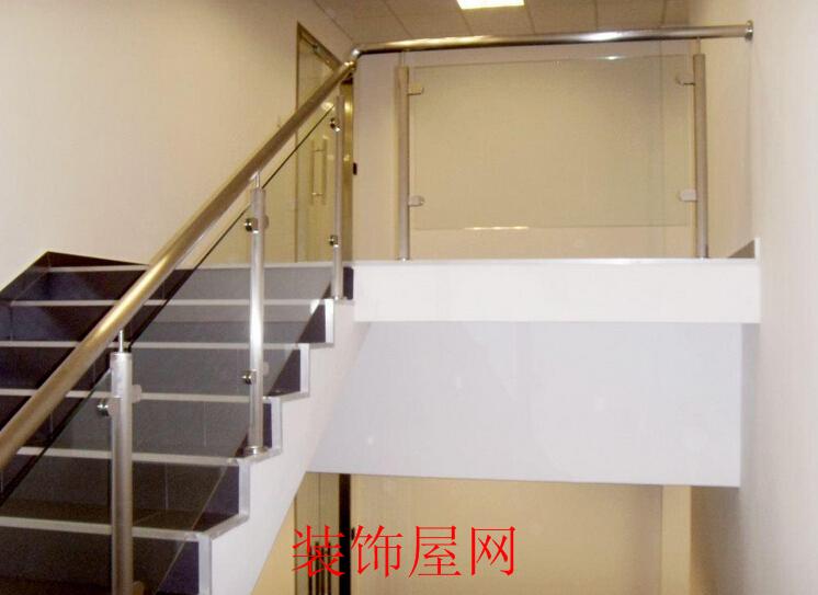 玻璃楼梯扶手图片 钢化玻璃楼梯扶手